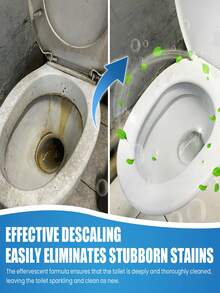 Toilet Cleaning Tablets - Effervescent Descaler, Deep Cleaning For Toilet & Bathroom, Deodorizer Cleaner, Cleaning Tool Toilet Cleaner Effervescent Tablets