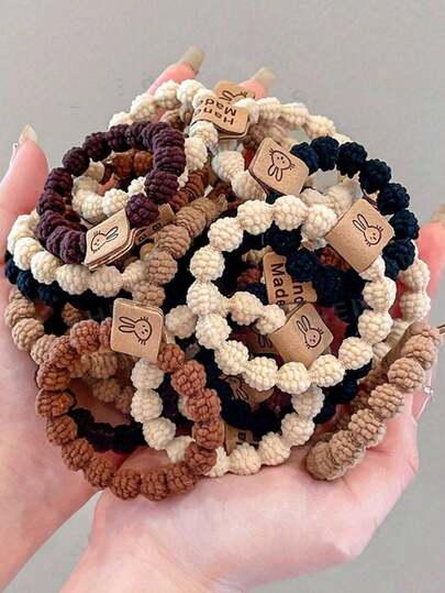 This New Type Of Women's Braided Hair Band Features High Elasticity, A High Ponytail And A Cute Rabbit. The Multi-Functional And Simple Hair Band Is Suitable For Daily Use And As A Gift