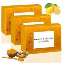 Lemon Turmeric Cookie Soap, Lemon Turmeric And Cookie Soap, Turmeric Spot Soap, Suitable Face And Body, Suitable All Skin Types