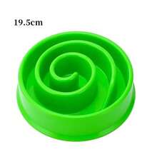 Pet Dog Slow Feeder Bowl Fun Non Slip Anti-Gulping Slower Food Feeding Dishes  Dog Bowl For Large Medium Small Dogs Puppy - 螺旋綠 - 查看 12