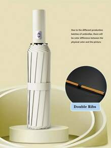 1 pieza Paraguas automático súper grande de 24 huesos, a prueba de tormentas - Paraguas de fibra de 24 huesos, paraguas antitormenta, apertura y cierre de un solo clic, apto para sol y lluvia, portátil, impermeable, plegable resistente a la lluvia, adecuado para negocios, actividades al aire libre y uso diario