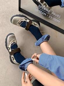 Fall/Winter 2025 New Design Functional Ballet Dance Sneakers For Women, Thick Sole Mary Jane Shoes