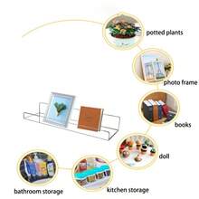 1pc Foldable Wall-Mounted Shelf, For Bathroom, Toilet, Kitchen, Bedside, Dorm Room, No Drilling Phone Storage, Wifi Router Storage Fall Home Decor Room Decor - White - View 8