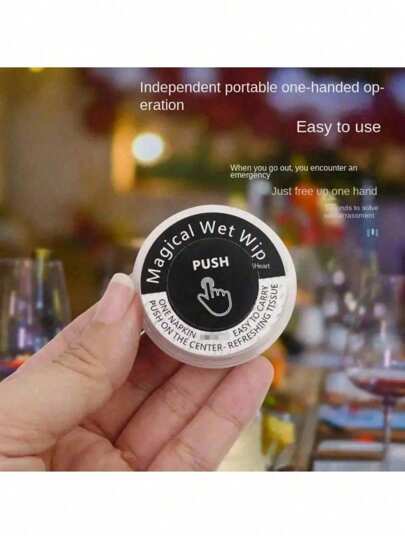 5/10/20 حقيبة مناديل مبللة بالضغط، مغلفة فرديًا للحمل بسهولة، مناسبة لتنظيف اليدين والوجه والحيوانات الأليفة، مغلفة بشكل فردي للاستخدام في الجيب