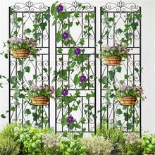2 Panels 72in Tall Outdoor Garden Metal Trellis Climbing Plant Support Frame - 1 - View 4