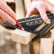 铝合金三角尺，高精度，多功能，加厚设计，兼具装饰性和实用性，木工好帮手，多种颜色可选