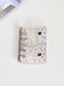 A6、A7、M5透明彩色星形螺旋笔记本套装，简约六孔活页夹笔记本封面贴纸，活页夹贴纸，学校用品必备 - 彩色 - 查看 17