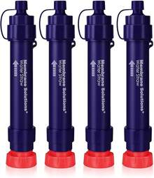 Membrane Solutions Straw S2, NSF/ANSI 42&372&401 Certified, 4-Stage 0.1 μPortable Purifier With Replaceable, 5,000L Capacity Camping, Hiking, Survival And Emergency- 4P - 4 Pack - View 2