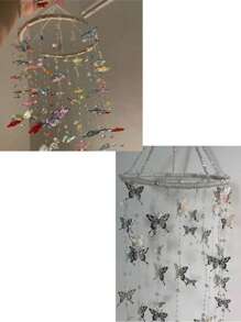 1 Set Handmade Butterfly Wind Chime DIY Kit, Includes All Materials, Perfect Gift For Friends, Family, Women, Birthday Party, Halloween, Christmas