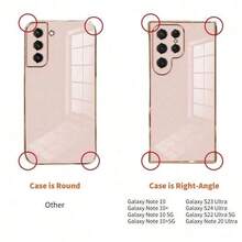 Luxury Electroplated Transparent Gold Phone Case With Ring Holder Magnetic Stand, Silicone Shock-Proof Soft Cover, Compatible With IPhone 16/16E/16 Pro/16 Pro Max/16 Plus/15/14/13/12/11/X/XS/XR/8/7, Galaxy S25/S24/S23/S22/S21/A55/A54/A53/A52/A35/A34/A23/A16/A15/A14/A13/A12/A05S/FE/Ultra/4G/5G, Redmi, Honor, MOTO, OPPO, Infinix, Etc. Waterproof, Anti-Fall, Anti-Scratch. - Gold - View 5