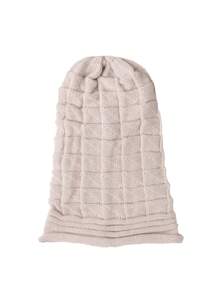 1 sztuka wiosennej i letniej plisowanej czapki z włóczki, damska czapka z włóczki, jednowarstwowa czapka dzianinowa, czapka wkładana przez głowę, uniwersalna ochrona słuchu, odpowiednia do codziennego noszenia, jesienne akcesoria