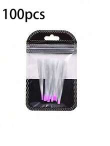 10/20/4 件玻璃纤维指甲延长条，无味，隐形丝纤维，用于指甲修复和强化，天然指甲玻璃纤维条 - 彩色 - 查看 19