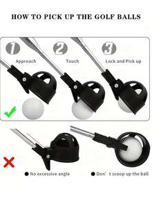 1pc Telescopic Golf Ball Retriever, Stainless Steel Golf Ball Picker, Convenient For Retrieving Balls In Water, Great Gift For Golfers