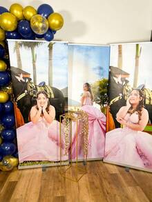 1/3件装 - 个性化婚礼照片文字海报，定制无框帆布毕业海报，婚礼欢迎海报，定制生日派对海报，婚礼欢迎牌模板，毕业欢迎海报，婚礼用品，婚礼装饰，多用途，送给他的理想礼物，茶室，家居，花园，办公室，情人节，母亲节，父亲节，毕业季，永恒的爱 - 彩色 - 查看 3