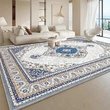 Velvet 850g/M² Polyester Retro Floral Room Interior Decoration Low Pile Multiple Sizes Available Kitchen Modern Soft Velvet Carpet, Simple Line Design, Strong Modern SenseSoft Area Rug - Large Gradient Design, Machine Washable, Suitable For Living Room, Bedroom, Office - Vintage Style Home Decor Carpet - Nhiều màu - Xem 5