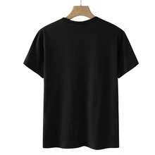 Fender Electric Guitar Short Sleeved T-Shirt Boys Guitarist Performance Outfit Rock Band Cotton Streetwear Oversize Loose Casual - Black - View 2