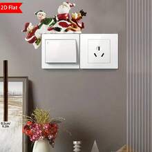 1pc, Festive Christmas Wooden Corner Door Frame Ornament,Four Gnome ,White Bear And Reindeer And Santa Claus,Seasonal Decor, Holiday Accessory, Christmas Decor Supplies, Wall Pediments, Corner Decoration