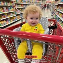 وسادة كرسي عربة التسوق/الكرسي العالي/كرسي الطعام للأطفال، ناعمة ومريحة، وسادة مقعد متعددة الوظائف للأطفال قابلة للحمل