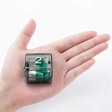 1pc 30-Slot Pill Box, 2pcs 30-Day Pill Organizer, Monthly Pill Storage Box, 30-Slot Medication Box, Travel Monthly Pill Case, Storage Container - Multicolor - View 5