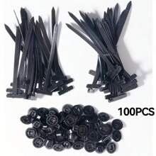 10/50/100Pcs Self-Locking Nylon Universal Cable Tie Buckle Heavy Duty Zip Ties With Pin & Button Car Daily Repair Fastening Straps - Multicolor - View 13