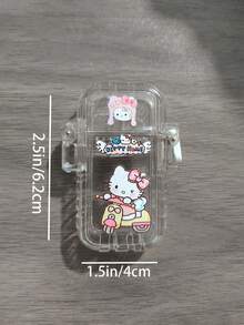 Sanrio 1个装透明烟盒香烟收纳可爱卡通烟盒三丽鸥创意个性收纳20支粗香烟