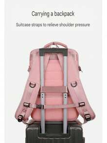 Sac à dos élégant pour femme, sac à dos pour homme 45x30x20 avec compartiment à chaussures, séparation humide et sec, sac à dos de voyage Ryanair, sac fourre-tout sous le siège, sac de vol, sac à dos de voyage pour femme, sac à dos certifié aviation, sac à dos de voyage, sac de week-end d'affaires avec port USB, sac à dos de voyage étanche pour homme - Rose bonbon - Voir 10