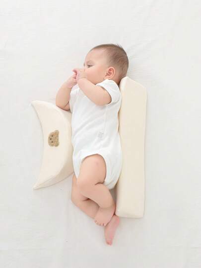 1 Pc Baby Side Sleeping Positioner, Newborn Sidelying Reflux And Rollover Prevention Pillow Cushion
