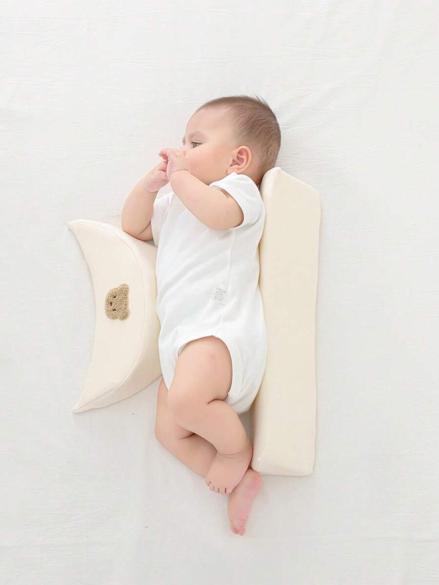 1 件婴儿侧睡定位器，新生儿侧卧防反流防翻身枕垫