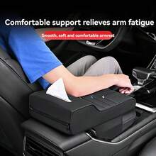 Car Armrest Box Heightening Pad, Vehicle Armrest Cushion, Multifunctional Center Console Tissue Box Suitable For Most Car Models - Multicolor - View 3