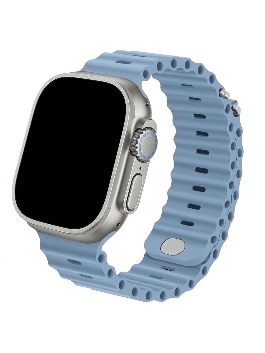 1 件男女通用运动海洋风格表带，兼容 49 毫米 46 毫米 45 毫米 44 毫米 42 毫米 41 毫米 40 毫米 38 毫米系列 10/9/8/7/6/5/4/3/2/1 Ultra SE