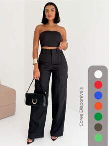 Women Two-piece Outfits - White - View 5