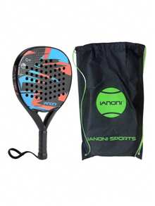 IANONI Padel 球拍，碳纤维，柔软 EVA 面网球拍，带球拍袋，非常适合感恩节、圣诞节、万圣节和新年庆祝活动