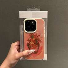 1 件 TPU 材质花心图案手机壳，适用于 /手机 - 白色 - 查看 2