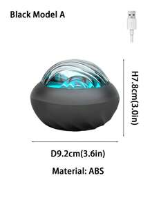 1pc Aurora Projection Lamp, RGB Lighting Effect, USB Powered, Suitable For Bedroom, Living Room, Party, LED Decorative Ambient Light, Black/White - Multicolor - View 10