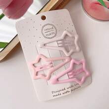 Hair Clip Hair Clips  Hair AccessoriesHair Clips Cream Star Hair Clips Barrettes Hairpin-5pcs-Light Green - 預設 - 查看 8