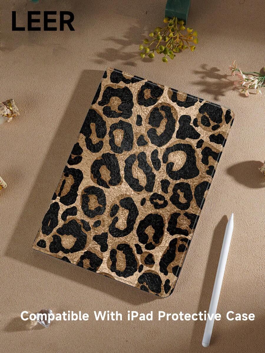 猎豹，豹纹豹纹平板保护壳，兼容 iPad 7/8/9/10.2 英寸、iPad 第 10 代、Galaxy Tab，具有自动睡眠/唤醒功能 - 彩色 - 查看 1