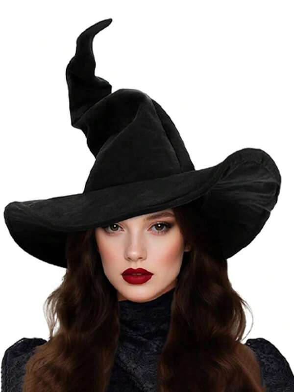 5PCS Witch Hat, Height 38cm/14.96in Width 37/14.57in Witch Costume Large Witch Hat For Adults And Teens Halloween Gifts Christmas Gifts, New Year Gifts Easter Gifts Party Favors Queue Toys 1 Novelty Cosplay Accessory Halloween Costume Party Christmas Masquerade Carnival Magician Hat Easter Gift Stuffed Bag Gift A Surprise