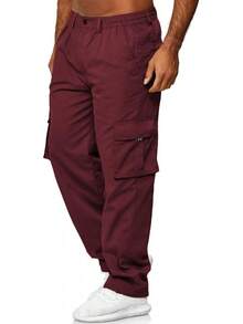 AIFARLD Men's Cargo Pants With Pockets Cotton Hiking Sweatpants Casual Athletic Jogger Sports Outdoor Trousers Relaxed Fit - Coffee - 查看 11