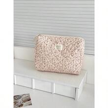 1 Pieza Bolsa de Maquillaje con Estampado Floral Rosa Corduroy Multifuncional Organizador de Cosméticos Portátil con Cierre de Cremallera para Cosméticos, Cuidado de la Piel, Lápiz Labial, Brochas, Crema de Manos, Auriculares, Monedas, Llaves, Artículos Pequeños para Uso en el Hogar, Viajes, Vacaciones y Escuela Bolsa de Maquillaje Bolsa de Cosméticos Bolsa de Artículos de Tocador Cubos de Embalaje Artículos Esenciales de Viaje Artículos Esenciales de Crucero Artículos Esenciales de Dormitorio Regalos de Dama de Honor, Regalos para Mamá, Regalos de Cumpleaños, Regalos para Amigos y Maestros