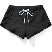 Mens Short Swim Trunks Quick Dry Beach Board Shorts 80s 90s Summer Vintage Swimwear With Swimming SuitsA Valentine's Day AB4D - 黑色 - 查看 1