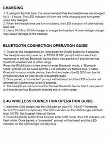 Słuchawki gamingowe Acinaci BL500 bezprzewodowe z mikrofonem, 2,4 GHz/Bluetooth, z mikrofonem z redukcją szumów – czarno-białe