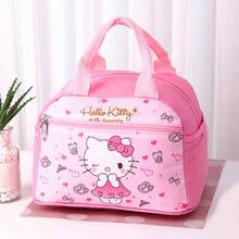 Sanrio 1pc Sanrio Lunch Bags Lunch Box Bags Lunch Bag Student Insulation Bag Cute Cartoon Tote Bag Portable Large Storage Bag Zipper Closure With Double-Sided Pocket Reusable Durable Nylon Fabric Insulation And Fresh-Keeping Back To School Must Be Suitable For Students To Work, Family Daily Commuting, Dinner, Outdoor Picnic Can Be Used As Birthday Gifts, Holiday Gifts., Home Decor, Party & Christmas Storage