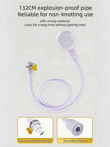 1-częściowa głowica prysznicowa, prosty plastikowy prysznic dla zwierząt do użytku domowego, szybko podłączana głowica prysznicowa do czyszczenia i pielęgnacji zwierząt domowych i psów. Wielofunkcyjny produkt do czyszczenia domowych pryszniców dla zwierząt, łatwy i szybki w montażu. Można ją szybko podłączyć do kranu, pełniąc funkcję myjki do kąpieli zwierząt i urządzenia natryskowego. - Wielokolorowe - Zobacz 3