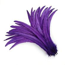 100pcs 10-12 Inch Artificial White Rooster Tail Feathers, Bulk, Suitable For DIY Crafts, Costumes And Halloween Party Decorations - Multicolor - View 30