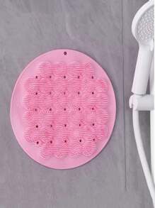 Self-Adhesive Back Scrubber, Silicone Massage Pad With Suction Cup For Bath, Exfoliating & Scrubbing Dead Skin - Multicolor - View 14