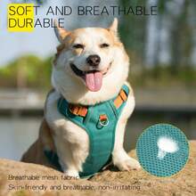 HP308+LL039 重型战术犬用背带套装，适用于大型犬，可调节防拉反光勤务训练背心，易于控制