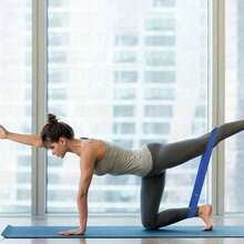 Set de 5 bandas de resistencia graduada de 5 niveles | Herramienta auxiliar multiuso para estiramiento, moldeado, rehabilitación y entrenamiento de fuerza adaptable - Morado - Ver 4