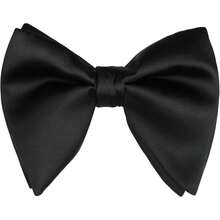 Oversize Velvet Pre-Tied Bow Tie For Men Solid Color Formal Tuxedo Accessory Adjustable Fit - 056-maroon(velvet) - View 2