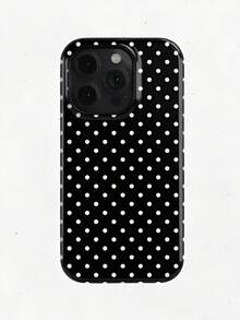 White Polka Dot Pattern, Durable, Shock-Absorbing Two-In-One Large Hole Mobile Phone Case - Compatible With IPhone17,17Air,17pro,17pro Max,16,15,14ProMax,13,13Pro,13ProMax,12,12Pro,12ProMax,11,11Pro,11Pro And Galaxy S25/S25 Plus/S25 Ultra/S24/S24 Plus/S24 Ultra/S24 FE/S23/ S23+/S23 Ultra/S22/S22+/S22 Ultra/S21/S21+/S21 Ultra/S20 ULTRA/A71/A56/A55/A54/A53/A52/A34/A26/A15/A16/A14/A13/A06Maxand Is A Thoughtful Birthday Gift For Your Girlfriend, Boyfriend And Friends. - Multicolor - View 2