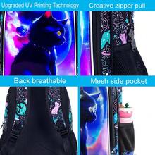 3件套儿童背包，16英寸可爱猫咪图案小学背包，幼儿园书包和午餐盒 - 雙肩背包 - 查看 4